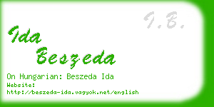 ida beszeda business card